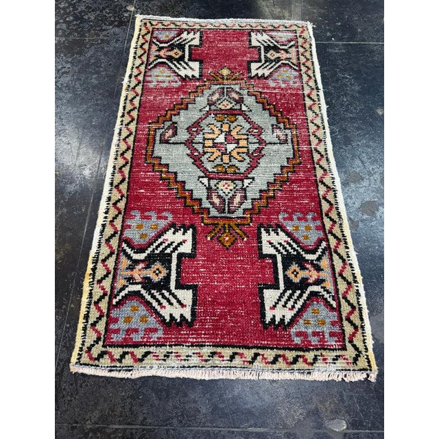 Turkish Yastik Rug 1'8" x 3' For Sale - Image 4 of 5