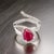 Natural Ruby Diamond Ring 6.5 14k W Gold 2.32 TCW Certified For Sale - Image 11 of 18