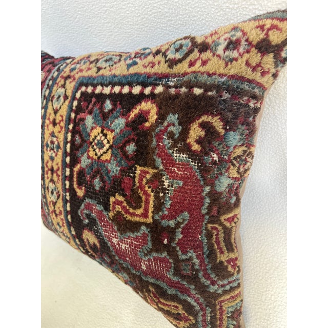 Traditional Pillow With Antique Rug For Sale - Image 3 of 7