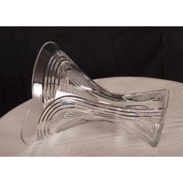 Vintage Crystal Flower Vase, 1970s For Sale - Image 6 of 12