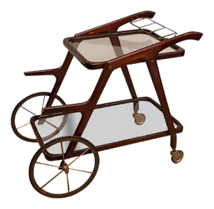 Italian Bar Cart by Cesare Lacca, 1950s