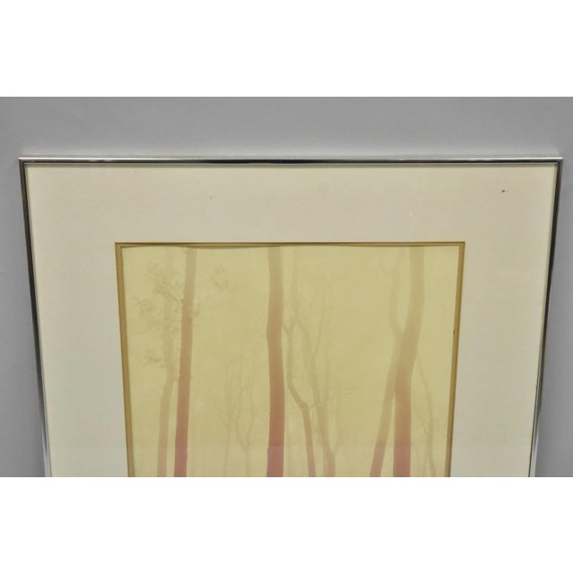 Vintage David Lorenz Winston "Seven Trees" Landscape Signed Framed Art Print For Sale - Image 4 of 14