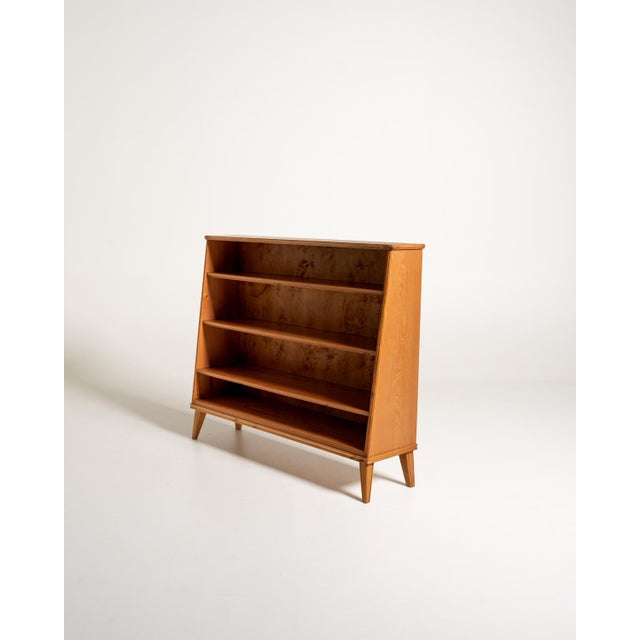 Vintage Scandinavian Elm Bookcase, 1940s For Sale - Image 3 of 8