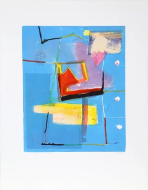 Untitled, Abstract, Gustavo Rivera Etching