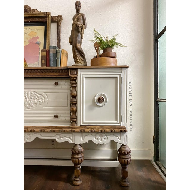 Antique Jacobean Oak Buffet Chairish