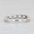 New 0.15ctw Diamond Ring 14k White Gold Size 6.5 Band Wedding Stackable For Sale - Image 4 of 7