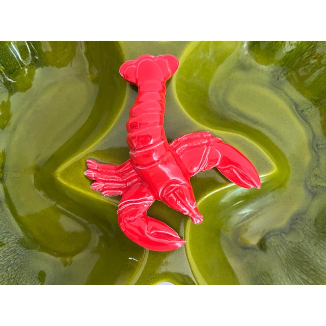 Nautical Ceramic Lobster Platter, California Pottery, 1970 For Sale - Image 3 of 11