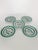 A beautiful set of five antique French majolica plates, featuring an elegant relief design of vine leaves, grape clusters,...