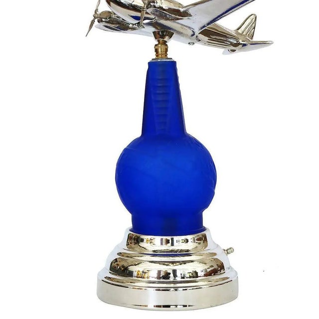 Art Deco Art Deco 1939 New York World's Fair Dc-3 Airplane Lamp Derico Lighting by Rick Ramírez For Sale - Image 3 of 12