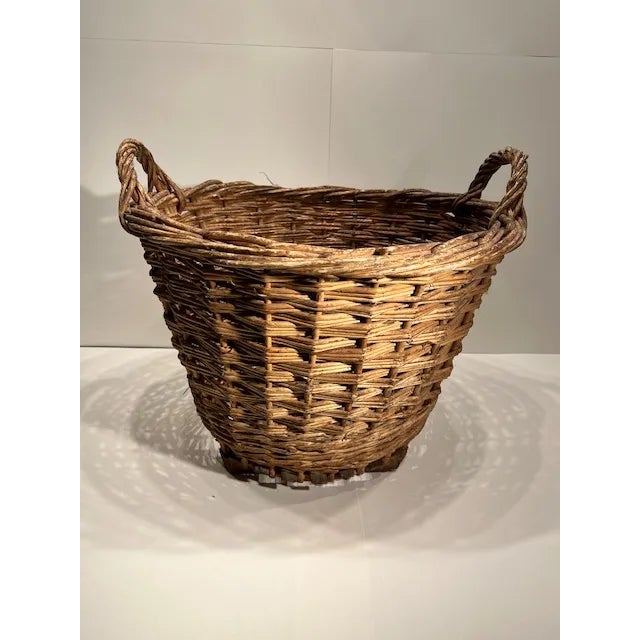 A French harvest basket, also known as a "panier à vendanges" in French, is a traditional basket used specifically for...