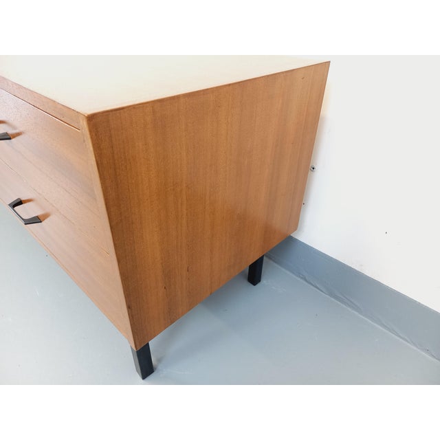 Tan Small Vintage Sideboard in Teak and Metal, 1960s For Sale - Image 8 of 15