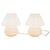 Pink Murano Glass Mushroom Table Lamps, 1970s, Set of 2 For Sale - Image 15 of 15
