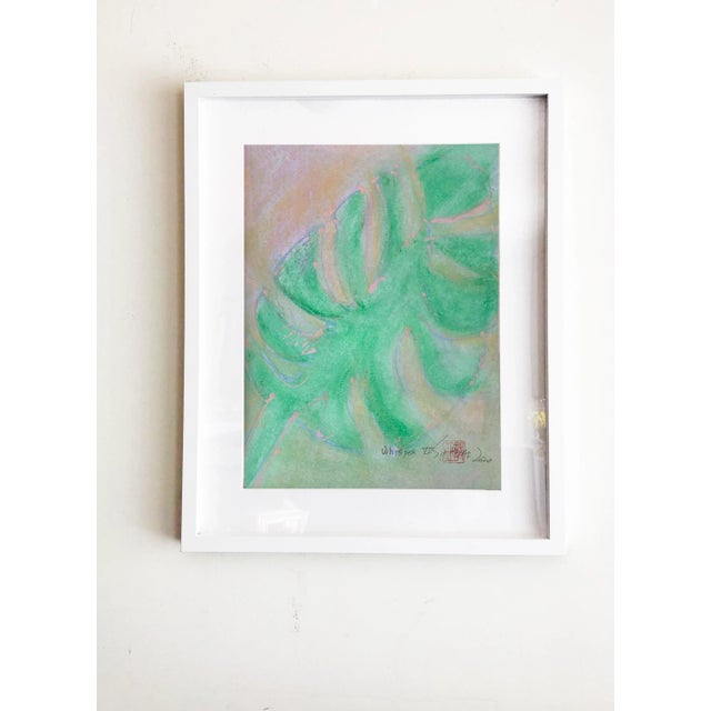 2020s Whisper. VII Framed Botanical Minimal Abstract Painting For Sale - Image 5 of 5