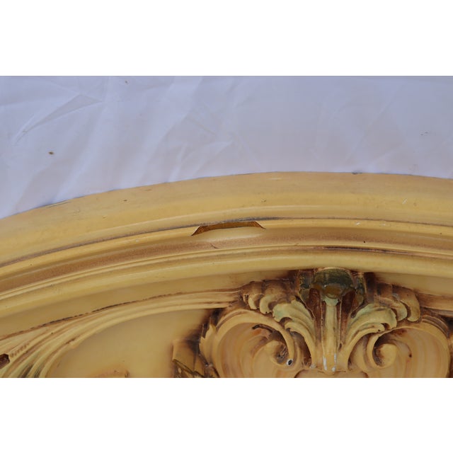 1970s Italian Antique Rococo Baroque Queen Size Headboard and Foot Board For Sale - Image 15 of 17