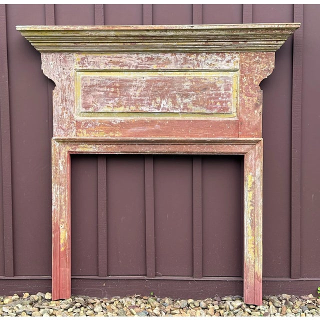 Late 18th Century American Pine Mantel For Sale - Image 15 of 17