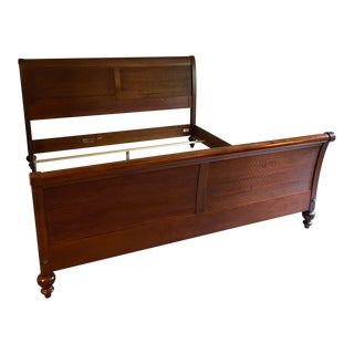 Ethan Allen British Classics King Size Sleigh Bed For Sale