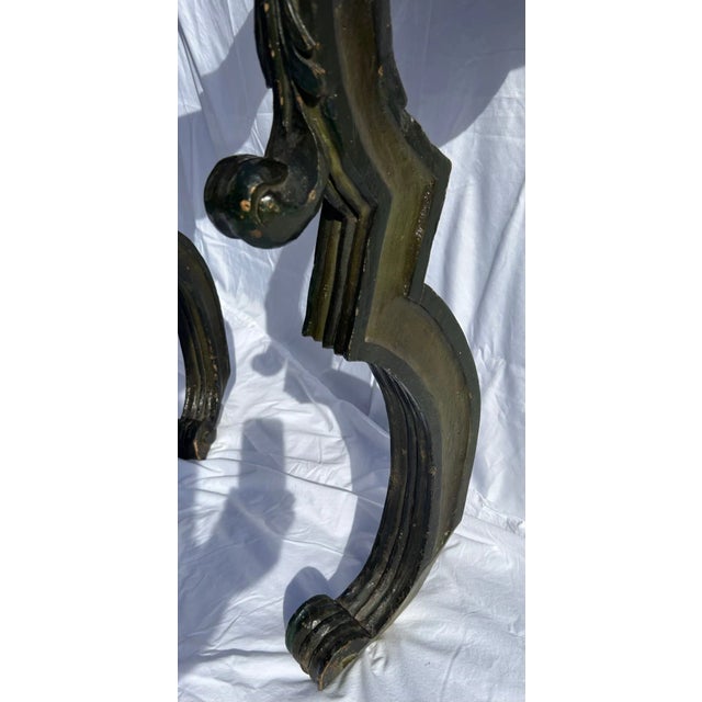 Pair Italian Carved & Painted Consoles For Sale In Washington DC - Image 6 of 12
