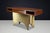 Gold Italian Walnut Console with Brass Base, 1950s For Sale - Image 8 of 18