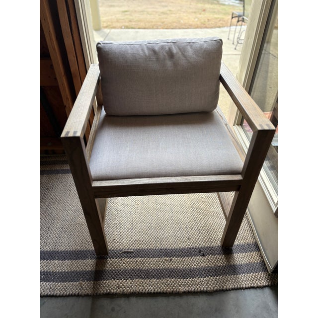 Mid-Century Modern Set of Four Handmade Solid Elm Wood Lounge Chairs With Nail - Free Exposed Joinery - Organic Modern by Maria Yee For Sale - Image 3 of 4