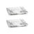 Enhance your tabletop décor with this elegant set of Pordenone Marble Trays. Each tray is crafted from high-quality...