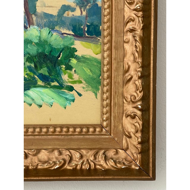 Late 20th Century Impressionist Oil on Board Grove of Trees, Framed For Sale In New York - Image 6 of 17