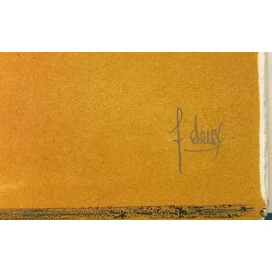 Artist: Fred Deux Country: France Title: Vertige du il Medium: Original Lithograph Marks: signed in pencil paper: Rives...