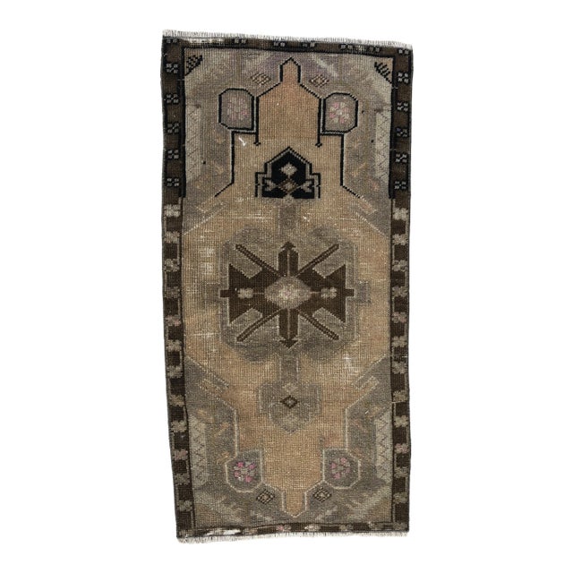 1960s Vintage Handmade Rug For Sale