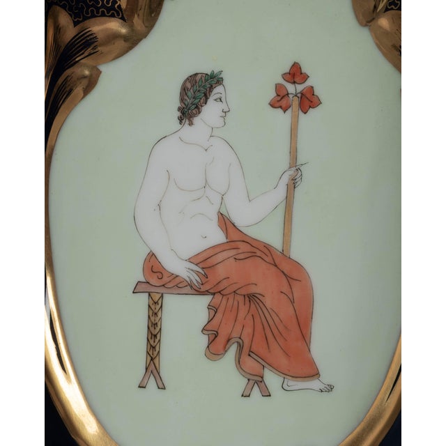 Pair of 19th Century French Vieux Paris Porcelain Lamps For Sale - Image 12 of 17