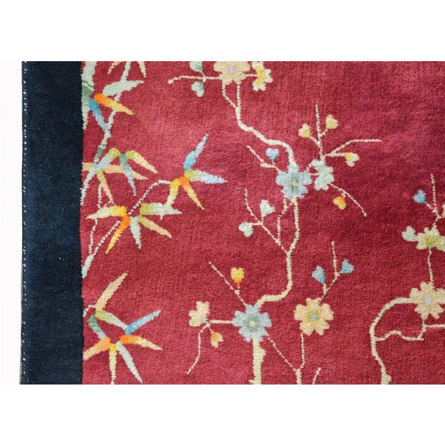 1920s Vintage Chinese Art Deco Rug For Sale - Image 4 of 11