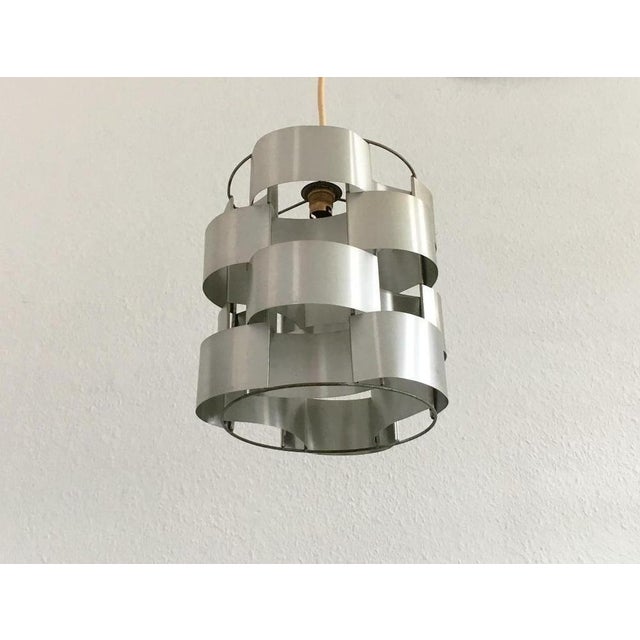 Mid-Century French Sculptural Aluminum Pendant by Max Sauze, 1960s For Sale - Image 10 of 15