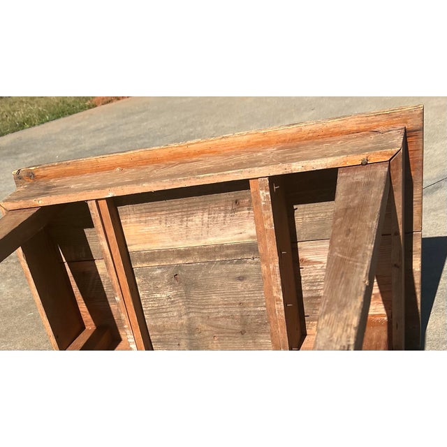 Early 20th Century Dough Trough Farmhouse Table Oak/Pine Primitive Naive Rare Rustic For Sale - Image 11 of 11