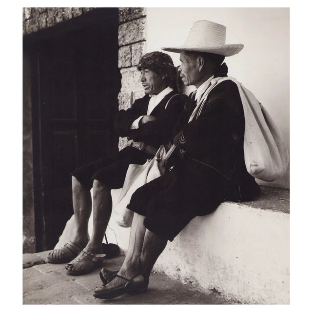Hanna Seidel, Guatemalan Men, Black and White Photograph, 1960s For Sale