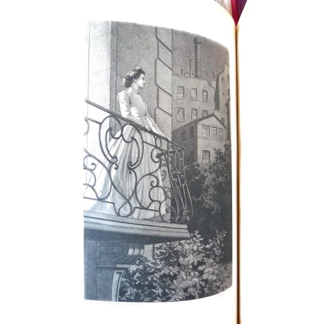 Late 19th Century Illustrated Red Leather Volumes, the Works of Alphonse Daudet - 11 Books. For Sale - Image 10 of 13