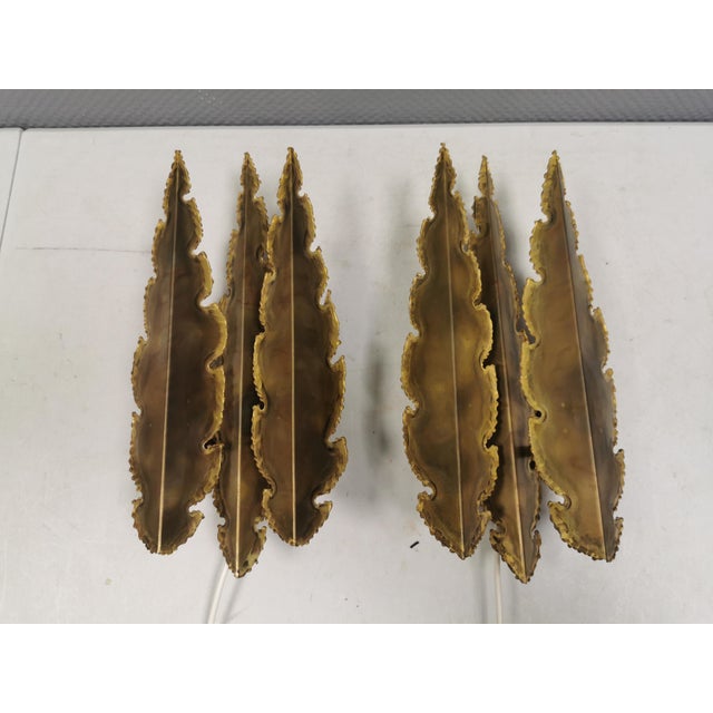 Brutalist Brass Wall Lamps, Svend Aage Holm Sørensen, 1960s Danish Design by Svend Aage Holm Sørensen for Holm Sørensen & Co, Set of 2 For Sale - Image 12 of 12
