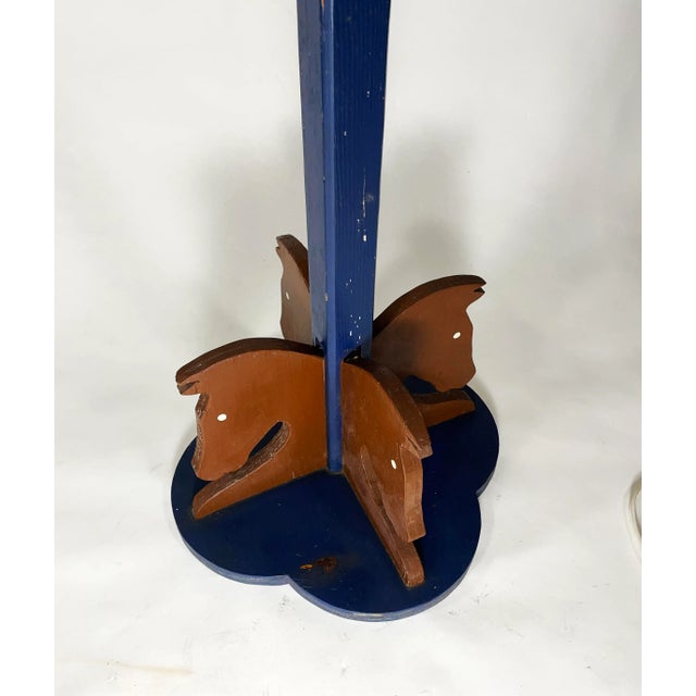 Wood Folk Art Children's Coat Rack For Sale - Image 7 of 11