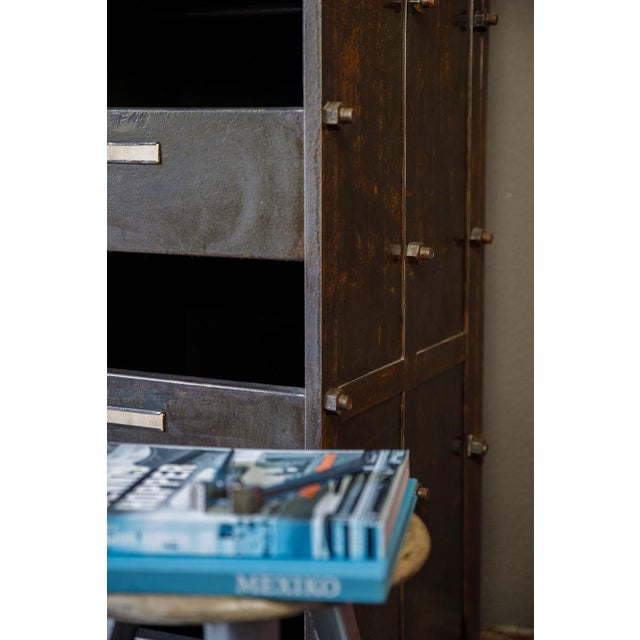1950s Industrial Metal Storage Rack, 1950s For Sale - Image 5 of 9