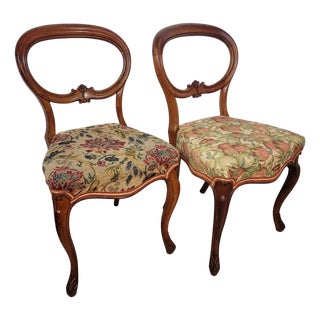 Victorian Balloon Back Chairs, 1890, Set of 2 For Sale
