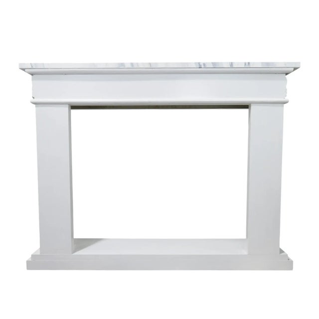 1980s Hollywood Regency Style Carved Wooden Mantel/Entrance Table (Silver-Plated Finish) For Sale - Image 14 of 16