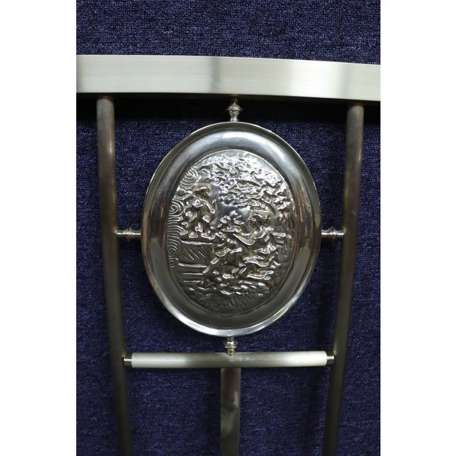 Brass Wesley Allen Brass King Headboard For Sale - Image 8 of 11