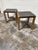Modern Theodore Alexander Leather Strap Wood End Tables - A Pair For Sale - Image 3 of 12