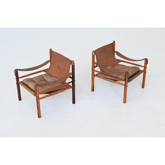 Sirocco Lounge Chairs attributed to Arne Norell, Denmark, 1960s, Set of 2 For Sale - Image 9 of 18