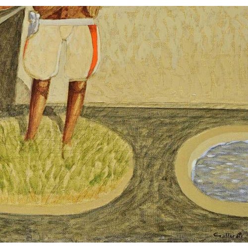 Oil on canvas realized by Alberto Gallerati (b. 1945) in 1970s. Hand signed. Very good condition. This piece is attributed...