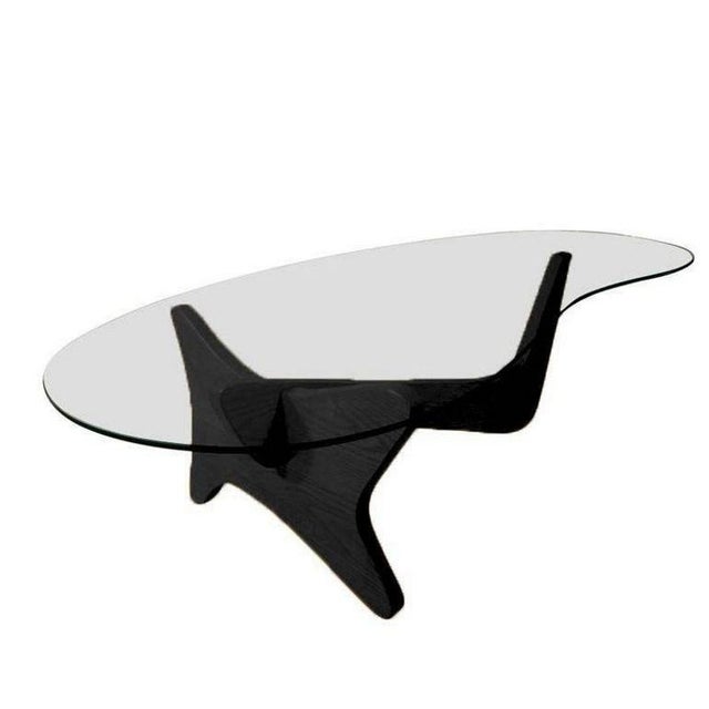 Mid-Century Modern 1950s Noguchi Style Biomorphic "Airplane" Coffee Table & Side Table Set of 2 For Sale - Image 3 of 8