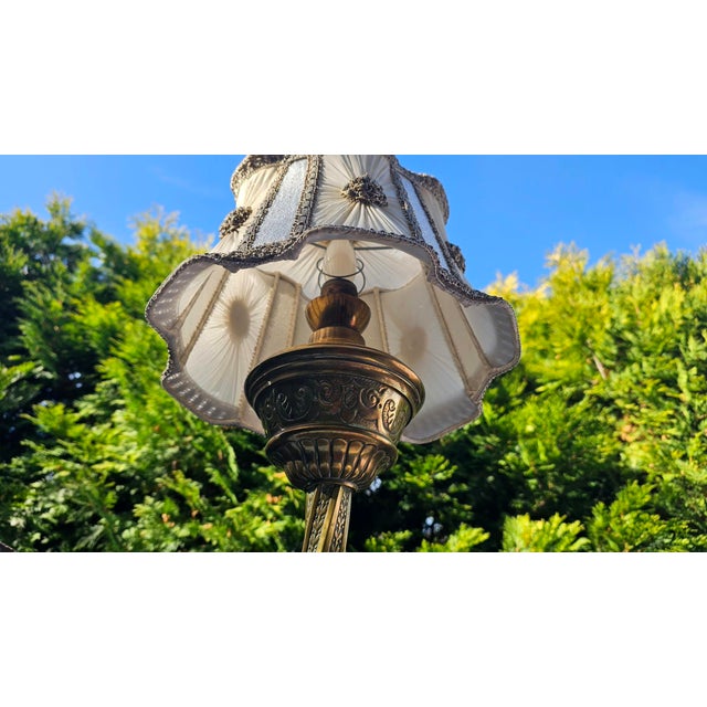 19th Century Brass Table Lamp, 1890s For Sale - Image 5 of 9