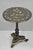 Victorian Antique English Victorian Mother of Pearl Inlay Black Lacquer Tilt Top Table For Sale - Image 3 of 18