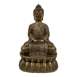 Mid 20th Century Chinese Bronze Shakyamuni/Amitabha Buddha Statue