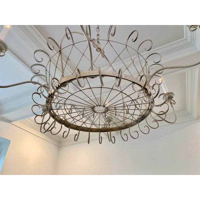Early 21st Century French Style Wire Basket Chandelier Chairish