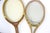 Curated Pair of Vintage Tennis Rackets for Designer Decorating Wood Racquet Set of Two For Sale - Image 11 of 11