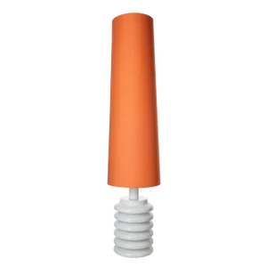Floor Lamp with Metal Slats and Orange Lampshade by Hans-Agne Jakobsson, Sweden, 1960s