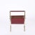 Animal Skin Mid-Century Chromed Steel and Red Leather Magazine Rack from Alessandro Albrizzi, 1970s For Sale - Image 7 of 13